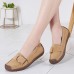 Women Metal Decor Suede Comfy Non Slip Soft Sole Casual Flats Loafers