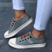 Women Plus Size Elastic Band Slip On Round Toe Casual Daily Loafers