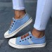 Women Plus Size Elastic Band Slip On Round Toe Casual Daily Loafers