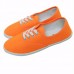 Womens Solid Color Canvas Lace Up Casual Flats Loafers