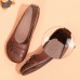 Women's Casual Solid Color Pleated Soft Flat Loafers Shoes