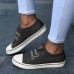 Women Large Size Canvas Sneakers Elastic Band Casual Flats