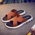 Men's Summer Fashion PU Upper Material Slide Outdoor Casual Beach Sandals