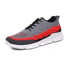 New Style Fashion Lightweight Breathable  Fly Woven Casual Sport Fabric Shoes for Men