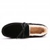 Men's Lambswool Mocassin Slippers with Rubber Sole