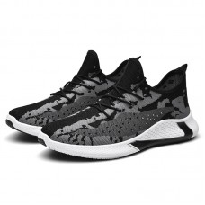 AMAZON shopify New Sports Shoes Men Breathable Fly Woven Casual Running Shoes