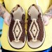 New Design Handmade PU Outsole Cloth Upper Summer Breathable Outdoor Sandals for Men
