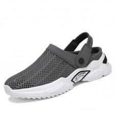 Hole Shoes Two-Way Men's Beach Shoes Summer Closed  Toe Non-Slip New Outdoor Men's Sandals