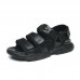 New Promotion Breathable buckle non-slip leisure genuine leather sandals for men