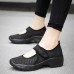 Women Mesh Breathable Hook Loop Platform Casual Sport Shoes