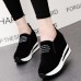Women Casual Shoes Thick Bottom Hidden Heel Sneakers