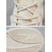 Women Canvas Lace Up Front Slip Resistant Casual Court Sneakers