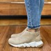 Women Leopard Pattern Side-zip Thick-sole Ankle Boots Sneakers